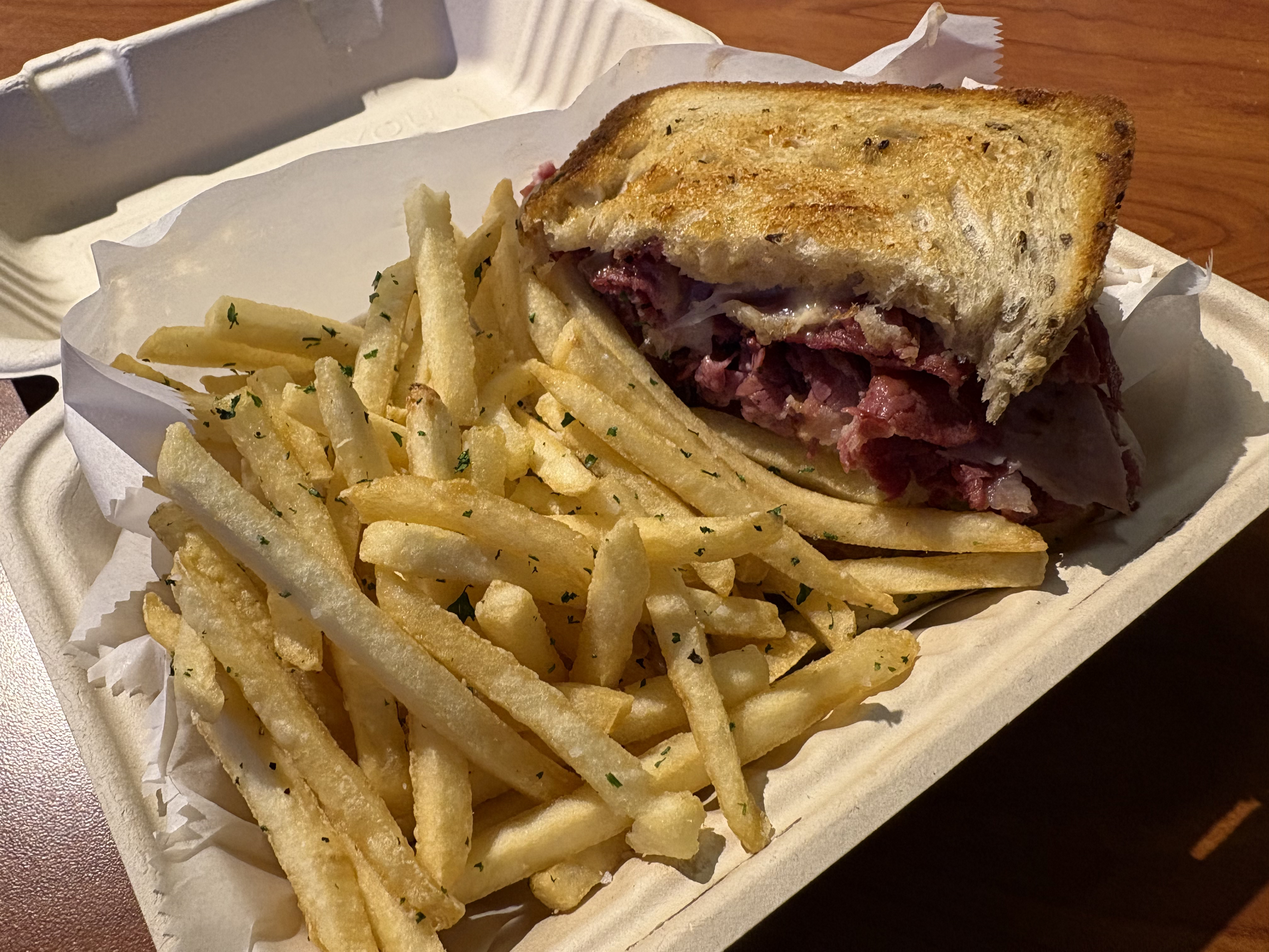 Morty Reuben on Rye Bread